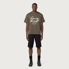 Load image into Gallery viewer, HTG SCRIPT SS TEE OLIVE