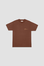 Load image into Gallery viewer, FLANEUR HOMME EMBROIDERED SIGNATURE TSHIRT IN DARK BROWN