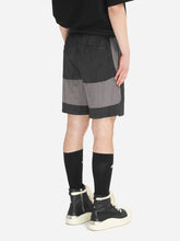 Load image into Gallery viewer, C2H4 WRINKLED NYLON ARCH PANELLED TRACK SHORTS BLACK GRAY
