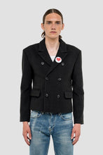 Load image into Gallery viewer, FLANEUR HOMME WOOL BLEND BLAZER BLACK